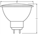 Лампа галогенна 35W 12V 430lm 2900К GU5.3 DIM 46x50.7mm рефлекторна [4050300272634] OSRAM 44865 decostar - зображення 2