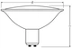 Лампа галогенна Osram 45.60мм/50w/12v/BA15d/3000К/Ø71мм/510Лм (4050300004020) 41990 fl ø 70 мм 24º halospot standard осрам - зображення 2