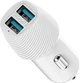 Автомобільний зарядний пристрій Promate Voltrip-Duo 17 Вт 2 USB White (voltrip-duo.white) - изображение 1