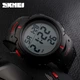 Мужские часы Skmei 1068 Черные с красными вставками - изображение 4