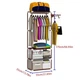 Напольная вешалка для хранения одежды New Boxy Coat Rack Открытый шкаф органайзер для одежды (3943) - изображение 5