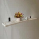 Деревянная настенная полка сосна HomeDeco 125х20х500 белая - изображение 1