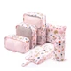 Дорожній органайзер для подорожей P.travel 6 шт Рожевий (OT121) - зображення 1