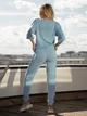 Спортивный костюм женский ISSA PLUS 11970 S Голубой (issa2001786915180) - изображение 3