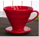Пуровер BlackBrew V60 02 червоний керамічний для заварювання кави на 1-4 чашки - зображення 1