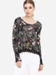 Жіночий лонгслів жіночий H&M 0371136_02 XS Чорний (KAY2000000677545) - зображення 1