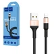 Кабель Hoco X26 USB to Lightning 1m черно-золотистый - изображение 2