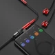 Адаптер Baseus —Type C To Type C & 3.5 mm — Red & Black(Червоний+чорний) - зображення 3