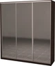 Шафа-купе тридверна Roko 239.2x242x60 см Дзеркало Дуб венге (20200024322) - зображення 1