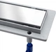 Трап линейный QTAP Dry Tile 304-900 с сухим затвором под плитку 900 мм Хром / Серый - изображение 2