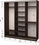 Шкаф-купе трехдверный Roko 224.2x242x60 см Зеркало Дуб венге (20200024319) - изображение 2