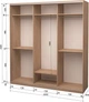 Шкаф-купе трехдверный Roko 224.2x242x60 см ДСП + Зеркало Дуб сонома (20200024438) - изображение 2