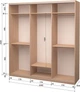 Шафа-купе тридверна Roko 239.2x242x60 см ДСП + Дзеркало Дуб молочний (20200024376) - зображення 2