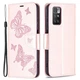 Чехол UniCase Butterfly Pattern для Xiaomi Redmi 10 / 10 (2022) / 10 Prime - Gold - изображение 2