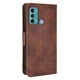Чехол-книжка с кармашками Deexe Wallet Stand для Motorola Moto G60 - Brown - изображение 4