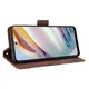 Чехол-книжка с кармашками Deexe Wallet Stand для Motorola Moto G60 - Brown - изображение 5