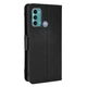 Чохол-книжка з кишеньками Deexe Wallet Stand для Motorola Moto G60 - Black - зображення 4