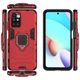 Чохол з підставкою Deexe Hybrid Case для Xiaomi Redmi 10 / 10 (2022) / 10 Prime - Red - зображення 5