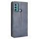 Чехол-книжка Deexe Retro Style для Motorola Moto G60 - Blue - изображение 3