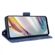 Чехол-книжка с кармашками Deexe Wallet Stand для Motorola Moto G60 - Blue - изображение 5