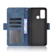Чехол-книжка с кармашками Deexe Wallet Stand для Motorola Moto G60 - Blue - изображение 7