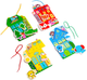 Игра-шнуровка Vladi Toys Fisher Price Цветные домики (VT5303-26) (4820234761951) - изображение 2