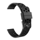 Ремешок для Zepp E - черный / ширина крепления 20мм / силикон / Watchbands double (W39-7WB28165543) - изображение 1