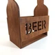 Ящик для пивных бутылок BEER 23х36х16 см Мастерская мистера Томаса фанера 10 мм полисандр - изображение 3