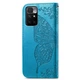 Чохол-книжка з малюнком UniCase Butterfly для Xiaomi Redmi 10 / 10 (2022) / 10 Prime - Blue - зображення 4