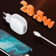 Сетевое зарядное устройство LDNIO A3510Q с кабелем Lightning |2USB/1Type-C, QC/PD, 3A/28.5| с функцией быстрой зарядки White (A3510Q) - изображение 6