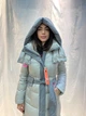 Удлинённый женский зимний пуховик Yimosis YD BB 1285 Grey (Серый) L - изображение 2