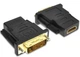 Переходник из DVI-D (24+1) папа -> HDMI мама 1080p адаптер конвертер (582535462) Черный - изображение 1