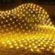 Гирлянда светодиодная новогодняя теплая белая Сетка 120 LED 1.7 x 1.5м - изображение 3