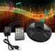 Светодиодная лента 5 м RGB 5050 300 LED комплект многоцветная влагозащищенная USB лента контроллер пульт микрофоном 8 цветов 8 режимов мигания в такт музыки - изображение 1