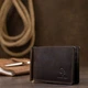 Мужское кожаное портмоне Grande Pelle leather-11540 Коричневое - изображение 6