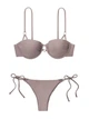 Купальник роздільний Push-up Victoria's Secret 399-055 М Сталевий - зображення 2