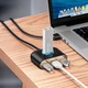 Адаптер Hub USB-Хаб Baseus Square round 4в1 USB 3.0 х 1 USB 2.0 х 3 1 м Black (CAHUB-AY01) - изображение 7