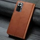 Чехол-книжка GETMAN Gallant (PU) кожаный для Xiaomi Redmi Note 10 Pro / 10 Pro Max Коричневый - изображение 5