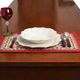 Новогодняя гобеленовая салфетка под тарелку на стол Villa Grazia Premium Снежный хоровод 35x50 см - изображение 12