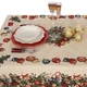 Скатерть из гобелена с люрексом «Новогодняя гирлянда» Villa Grazia Premium 140х140 см - изображение 4