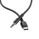 Кабель перехідник Type-C to AUX mini jack 3,5мм HOCO UPA17 Digital audio conversion cable | 1M | Black - зображення 5