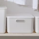 Ящик для зберігання з кришкою MBM HOME FH-13/FH-16 LIGHT GRAY пластиковий світло-сірий - зображення 2