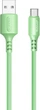 Кабель ColorWay USB - Type-C (soft silicone) 2.4а 1 м Green (CW-CBUC042-GR) - изображение 2