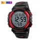 Мужские часы Skmei 1258 Черные с красным - изображение 1