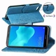 Чехол Vintage для Honor 7A / DUA-L22 (5.45") книжка с тиснением Blue - изображение 6