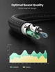 Спліттер UGREEN AV140 перехідник-розгалужувач 3.5 мм 2 AM to 3.5 мм AF з нейлоновою обплетенням 20 см Metal Black (20899) - зображення 5