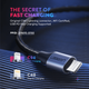 Кабель зарядный Ugreen MFi сертифицированный USB-C to Lightning 1М Black (60759) - изображение 3