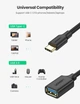 Кабель Type-C to USB 3.0 Ugreen OTG адаптер 15СМ Black (US203) - зображення 2