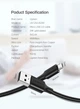 Кабель зарядный Ugreen Micro USB 2.0 5V2.4A 0.5M Black (US289) - изображение 10