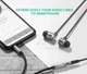 Кабель аудіо Ugreen 3.5 mm подовжувач 1М Black (AV118) - зображення 3